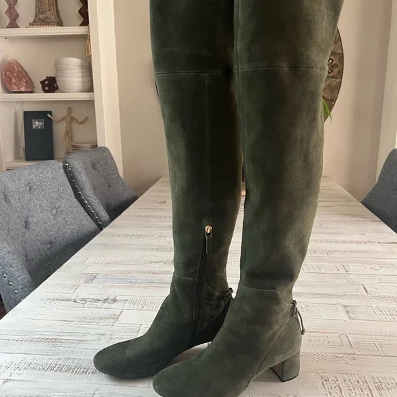 KATE SPADE Olive Green Over-the-Knee Boots - Picture 4 of 16